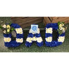 Football Letter Dad Sports Tribute