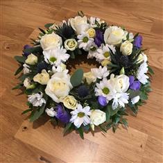 Ivory and Rose Wreath