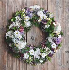 Funeral crosses, hearts and wreaths from Renovo Flowers Airdrie