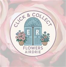 Click and collect counter with flowers
